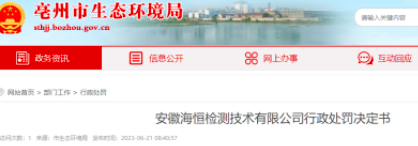 匯總！各省檢測機構(gòu)被罰案